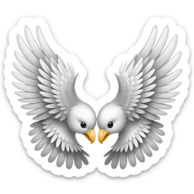 Wings emoji left and right sticker