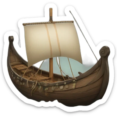Viking longboat sticker