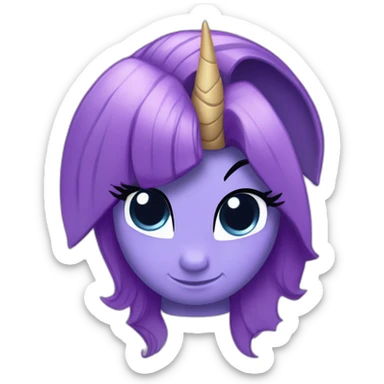 Twilight Sparkle , A horn in the middle of the head sticker