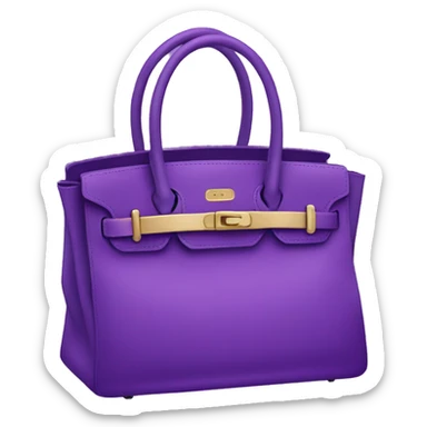 Purple Birkin bag sticker