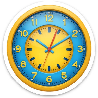 Only color clock emoji circle  sticker
