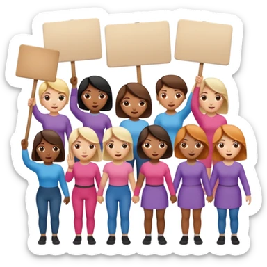 droit des femmes manifestation sticker