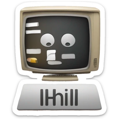 tv emoji with text saying last hl inside of it sticker