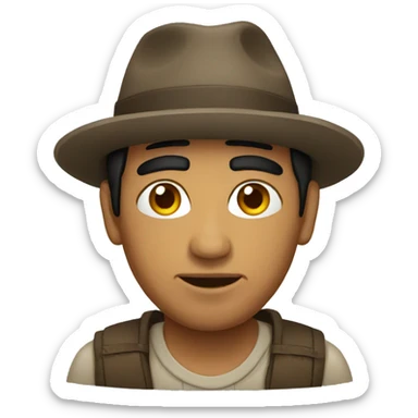 Peruvian man sticker