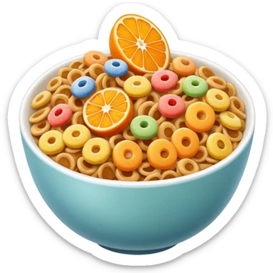 cereal colors with oranga package sticker