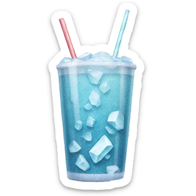 Granite ice drink sticker