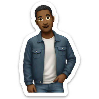 Un ado cool qui porte un complet d'hanit sticker