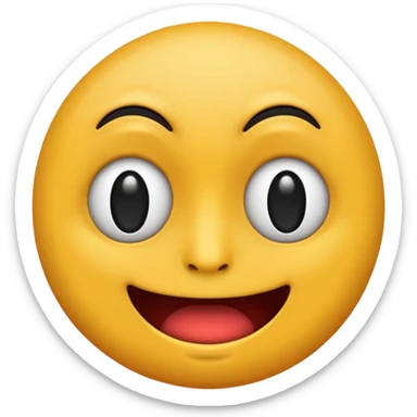 Freaky face emoji  sticker