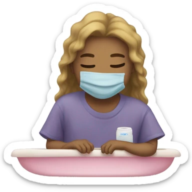 😌 relieved + 🤮 vomiting = sticker