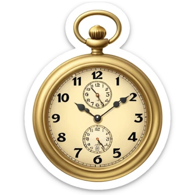 pocket watch sticker