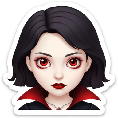 Vampire girl  sticker