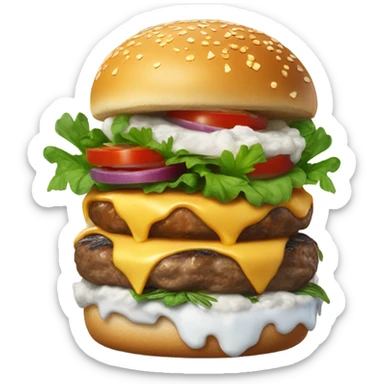 Mountain cheeseburgers sticker