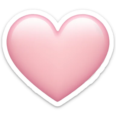 Light pink heart  sticker