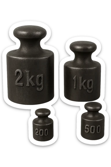 Pesi in ghisa senza sfondo sticker