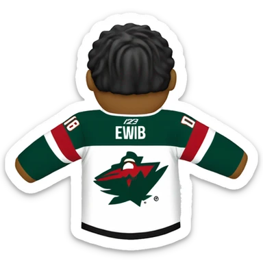 Minnesota wild hockey jersey only sticker