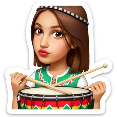 Festive Drummer sticker