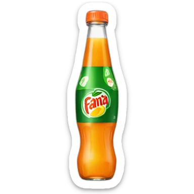 fanta guaraná bottle sticker