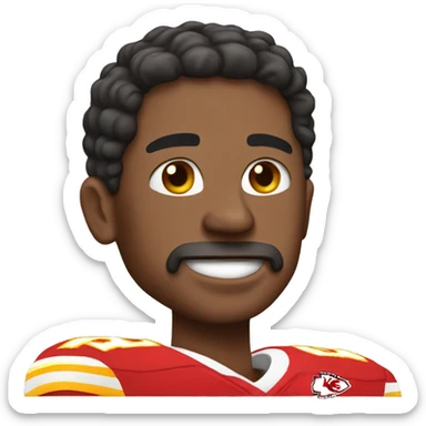 Chiefs being 49rs in football  sticker