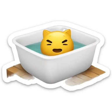 chat qui nage sticker