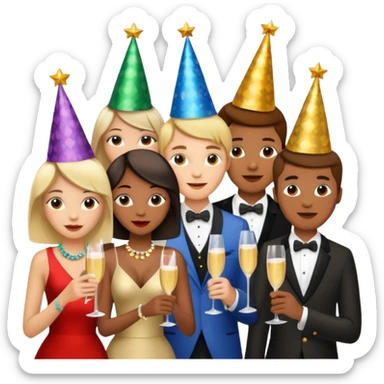 ceia de ano novo sticker