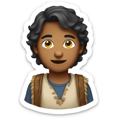 make a emoji of  a indian boy ofage 21  sticker