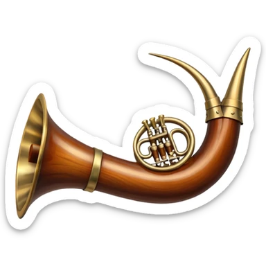 georgian horn sticker