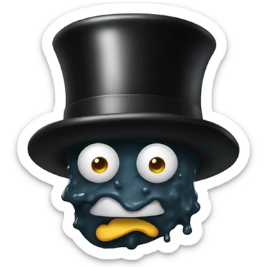 Sludge in a top hat  sticker