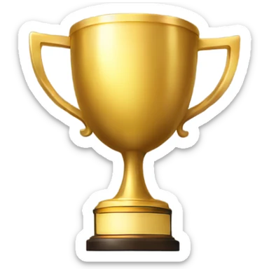 gold trophy sticker