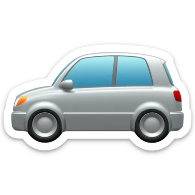 silver car sticker