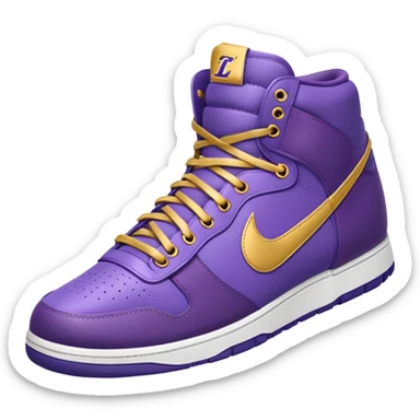 Lakers nike shoes sticker