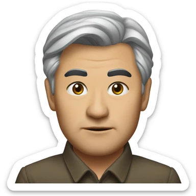 Kassym-Jomart Tokayev photorealistic serious sticker