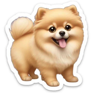 Pomeranian puppy sticker