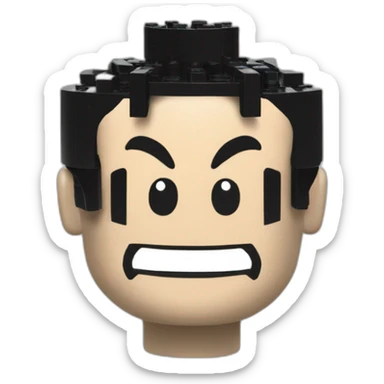 luffy LEGO sticker