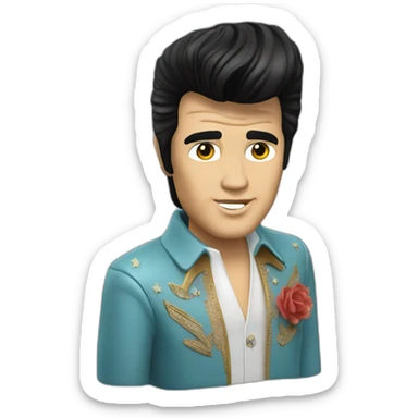 Elvis Presley 3d sticker