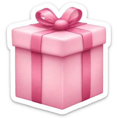Light pink Christmas gift  sticker