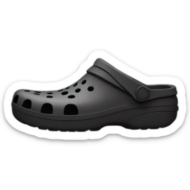 Crocs noir sticker