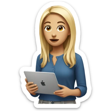 Girls are  interested in tech sticker