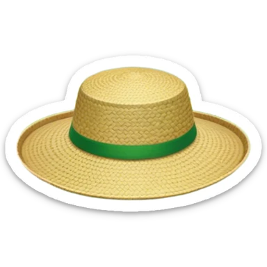 Cinematic Realistic image of a traditional rice farmer's hat, crafted from woven natural fibers with delicate texture details, set against a lush backdrop of vibrant green rice paddies under gentle, early morning light that evokes rural tradition. sticker