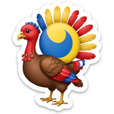 turkey ukraine flag sticker