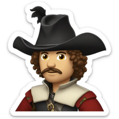musketeer sticker