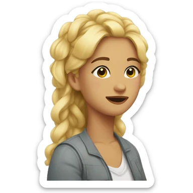  👱🏻‍♀️🐥 sticker