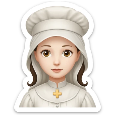 Victorian Nurse in a long dress sticker