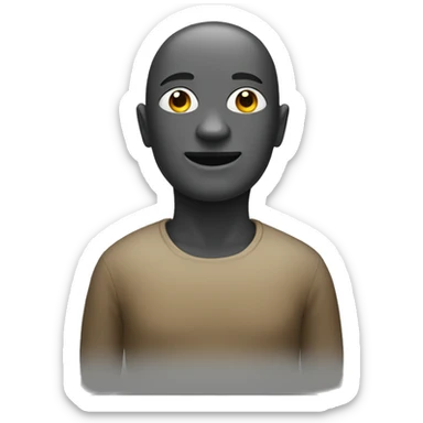 A human with the head of a seal sticker