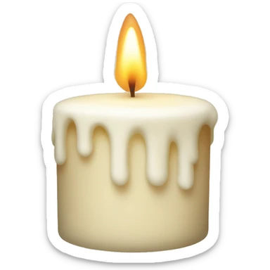 Vanilla candle sticker