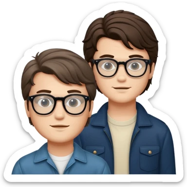 Billy hargrove and Steve harrington and mike in one Photo Wearing Glasses Looking cool and having Aura. sticker