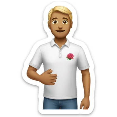 Un estómago humano rosado sticker