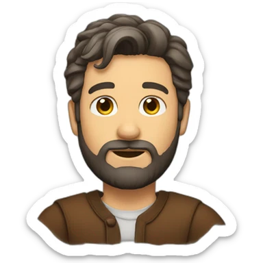 beard male narrator sticker