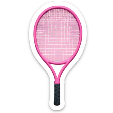 Pink tennis racket  sticker