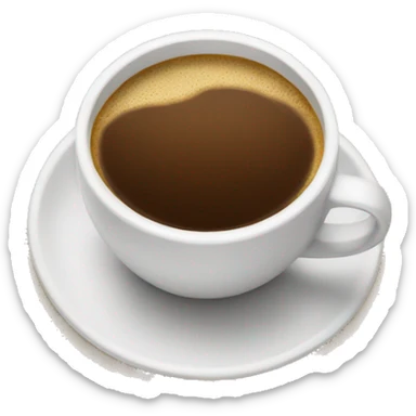 Chat avec un café  sticker