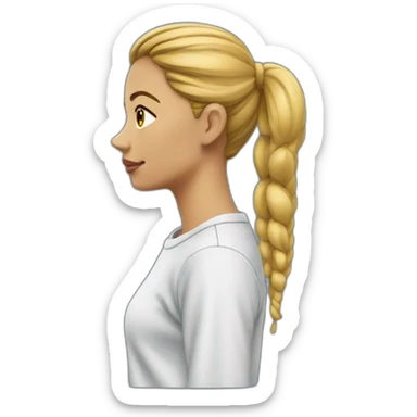 sweatshirt woman side view sticker